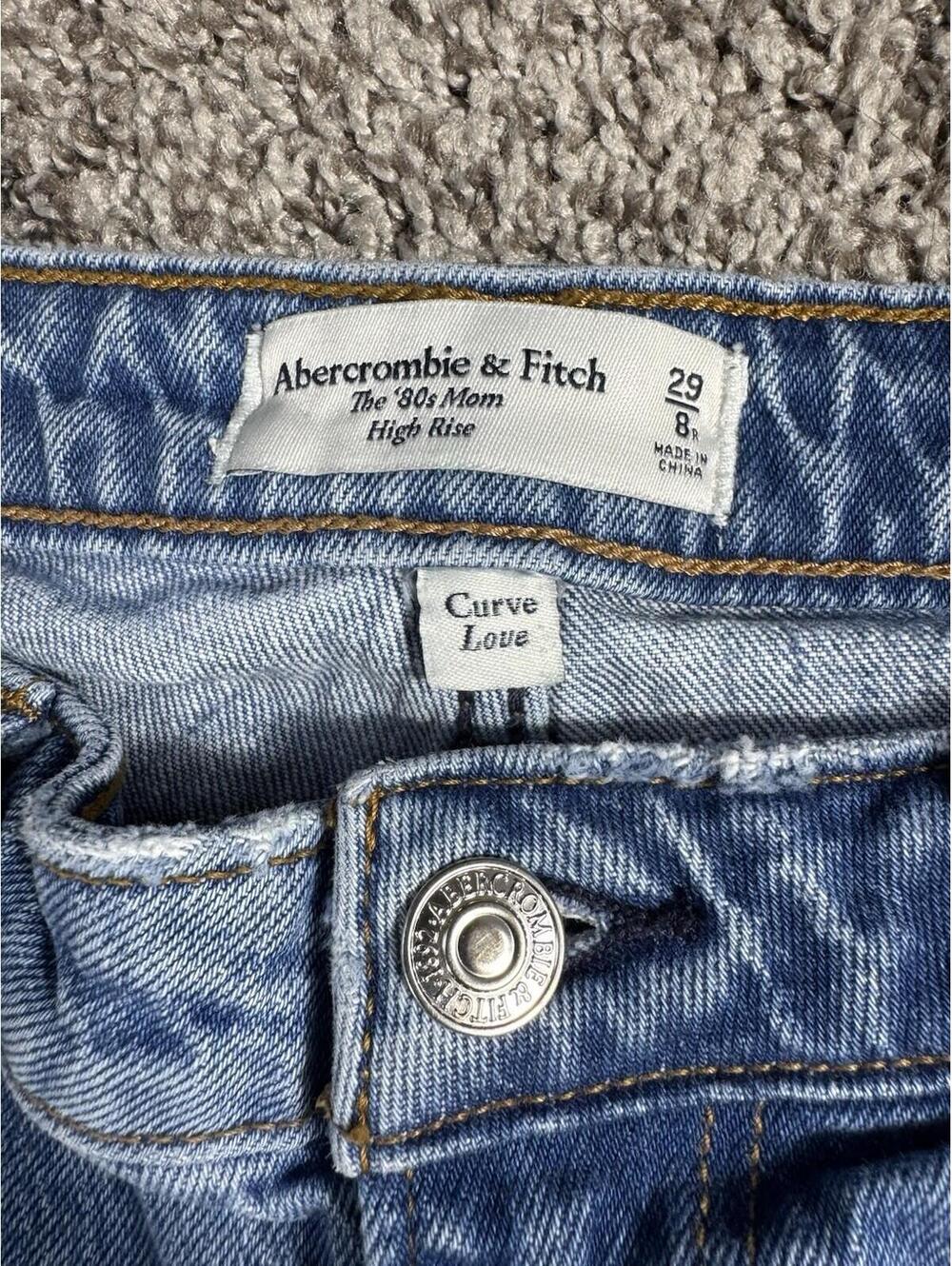 Abercrombie & Fitch Jeans The 80’s Mom Jean High Rise 29/8Curve Love - Picture 5 of 8